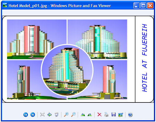 Konvertiertes Dokument in "Windows Bild- und Faxanzeige".