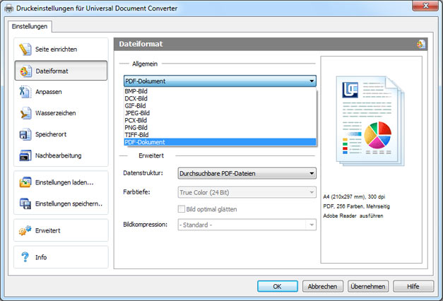 UDC-file-format-settings