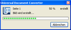 Konvertierung läuft.