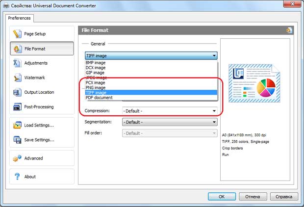 udc-select-output-fornat