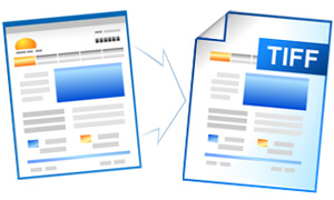 Convert web page to TIFF