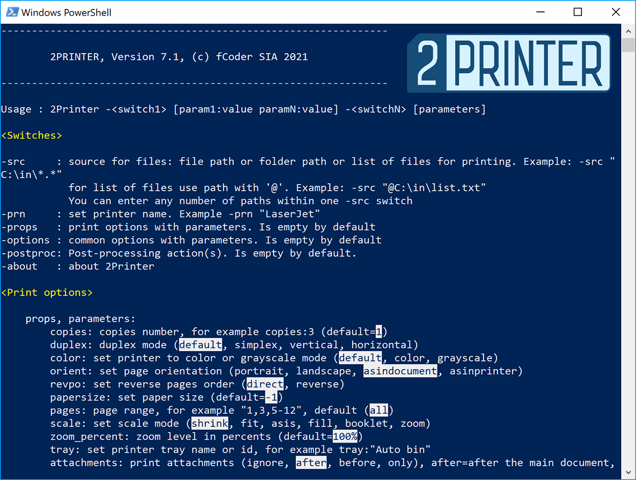 fCoder 2Printer 7.1 - Das Kommandozeilen-Stapeldruckwerkzeug erhält ein neues Update